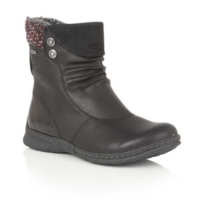 Lotus Black Relife 'Ruka' ankle boots